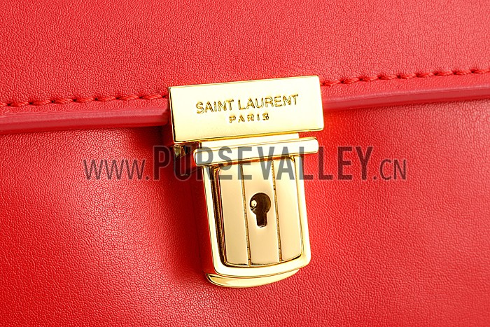 Saint Laurent High School Medium Bag Red