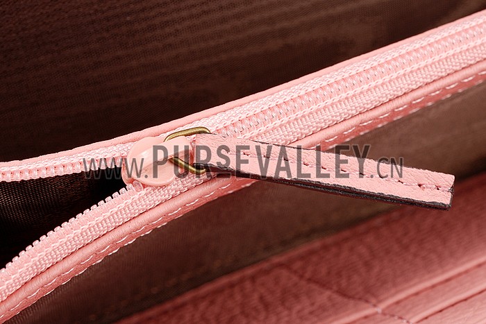 Gucci Marmont Leather Wallet Pink