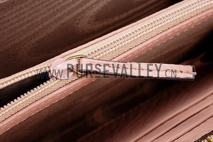 Gucci Marmont Leather Wallet Peach