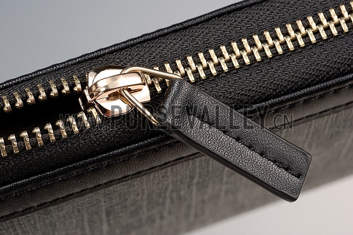 Gucci Canvas Wallet With Black Leather Trim