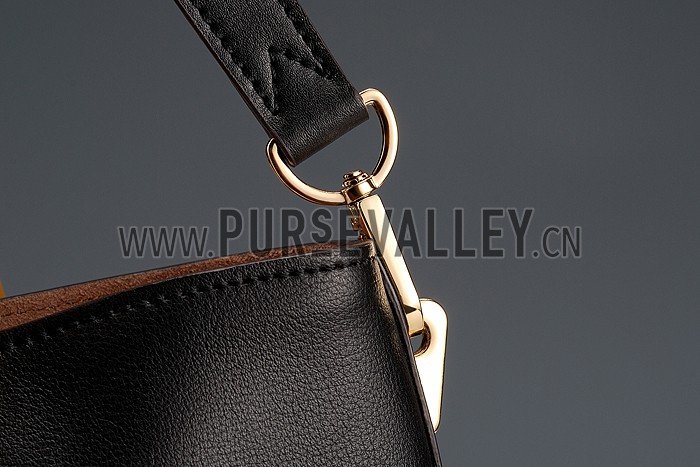 Louis Vuitton Flore Black With Tan Handles