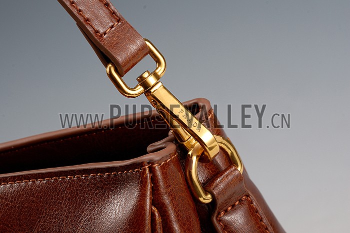 Prada Classic Top Handle Brown