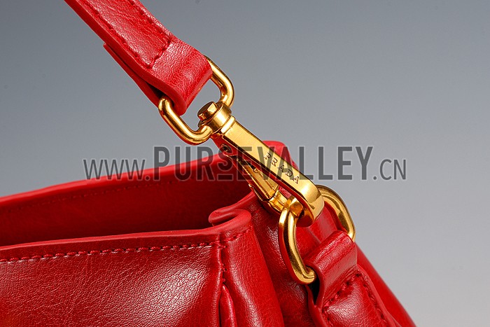 Prada Classic Top Handle Red