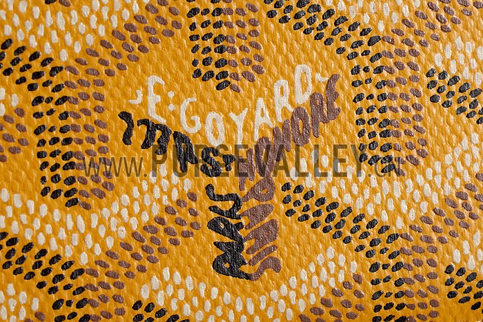 Goyard Yellow Card Holder 18926607
