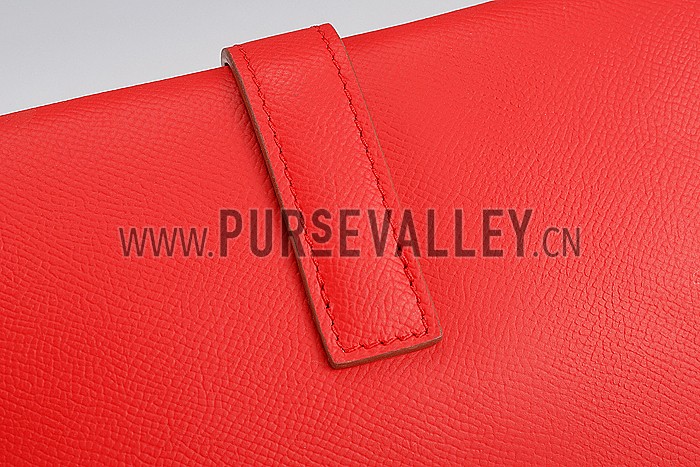 Hermes Jige Elan 29 Red Clutch 608014