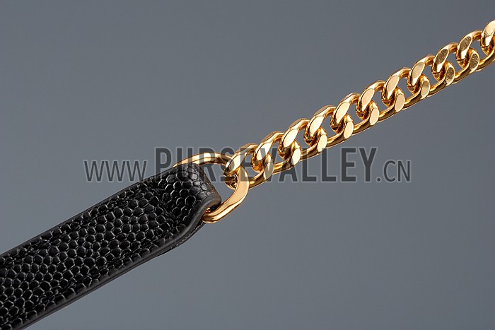 Saint Laurent Classic Monogramme Chain Wallet Black