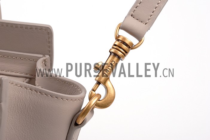 Celine Nano Luggage Beige