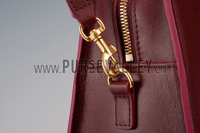 Saint Laurent Monogramme Baby Cabas Bordeaux Bag