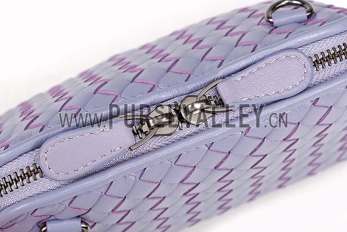 Bottega Veneta Small Shoulder Leather Chain Grey Bag