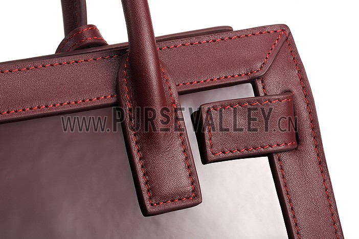 Saint Laurent Classic Sac Du Jour Dark Red Bag
