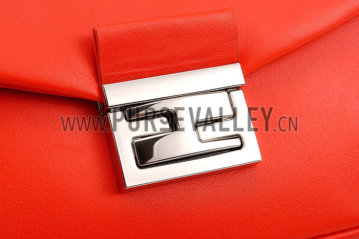 Fendi Be Baguette Bicolor Poppy Red and Bordeaux Bag