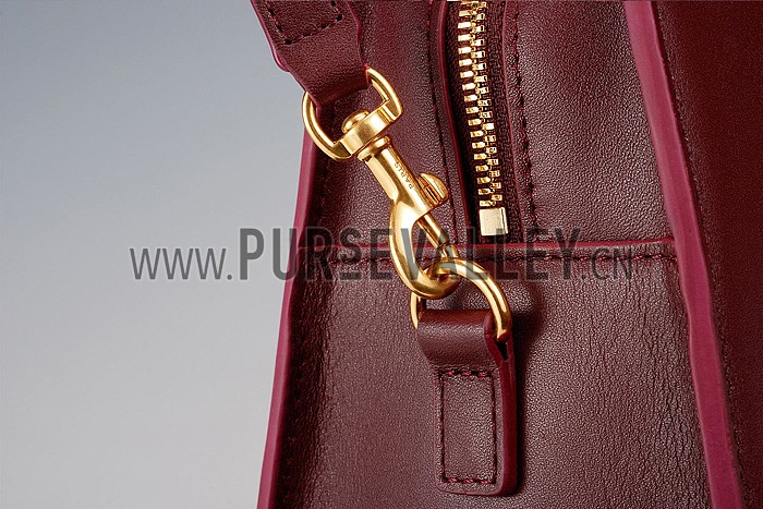 Saint Laurent Monogram Cabas Medium Bordeaux Bag