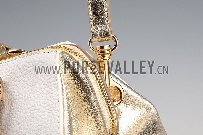 Miu Miu Satchel White and Gold