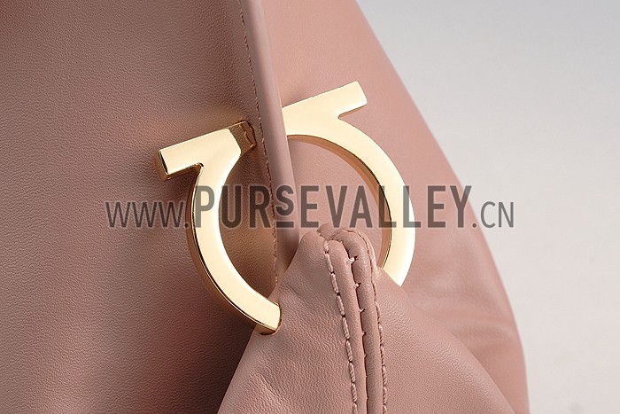 Salvatore Ferragamo Sofia Mini Leather Tote Beige