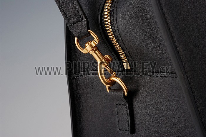 Saint Laurent Monogramme Cabas Small Black Bag