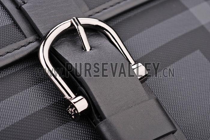 Burberry Grey Check Crossbody Flap Bag