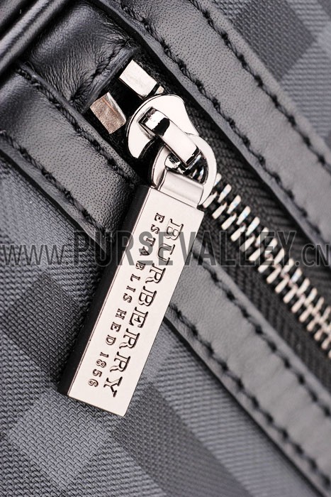 Burberry Small Check Crossbody Zipped Top Bag