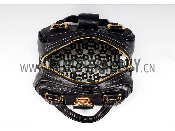 Gucci Aviatrix Medium Black Boston Bag