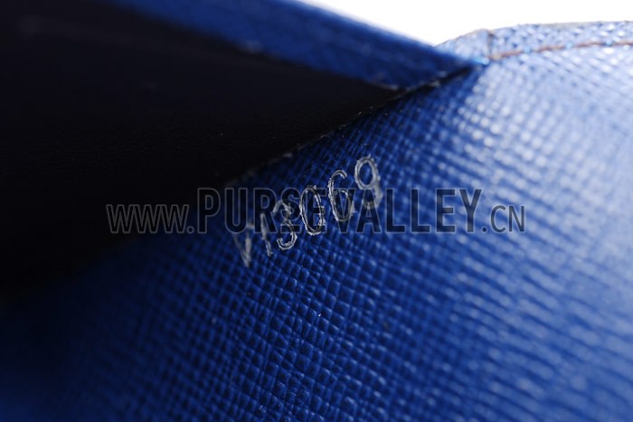 Louis Vuitton Josephine Blue Wallet