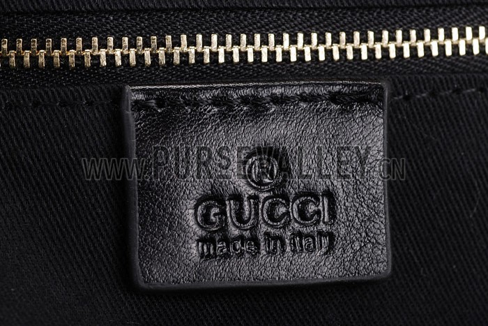 Gucci Sukey Large Tote Black Trim Black Fabric