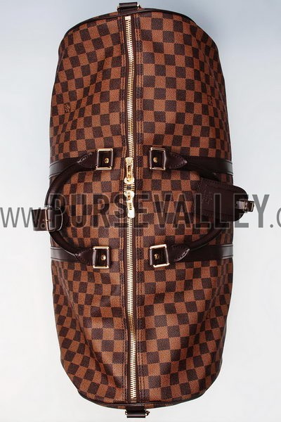 Louis Vuitton Damier Canvas Damier Keepall 55 With Shoulder Strap