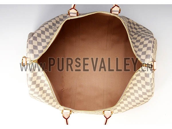 Louis Vuitton Damier Azur Keepall 55 With Shoulder Strap