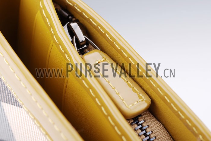 Burberry Nova Check Oversize Wallet Antique Yellow