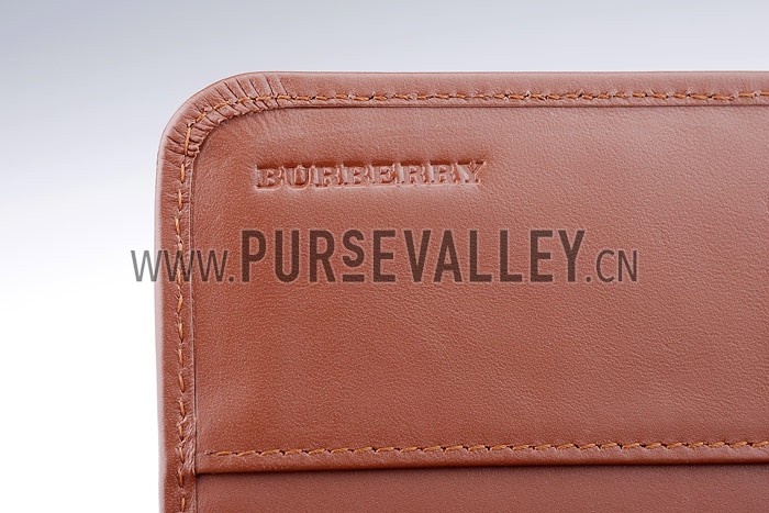 Burberry Haymarket Check Large Wallet Brown