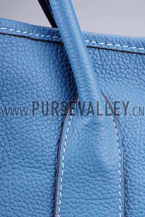 Hermes Garden Party Tote Blue