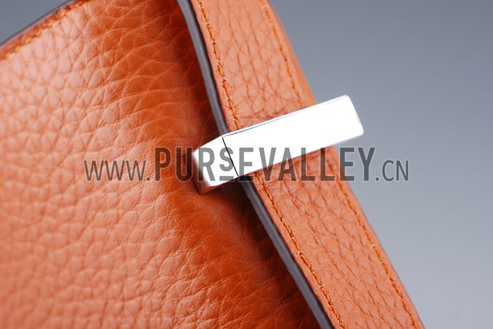 Hermes Constance Orange with Silver Buckle