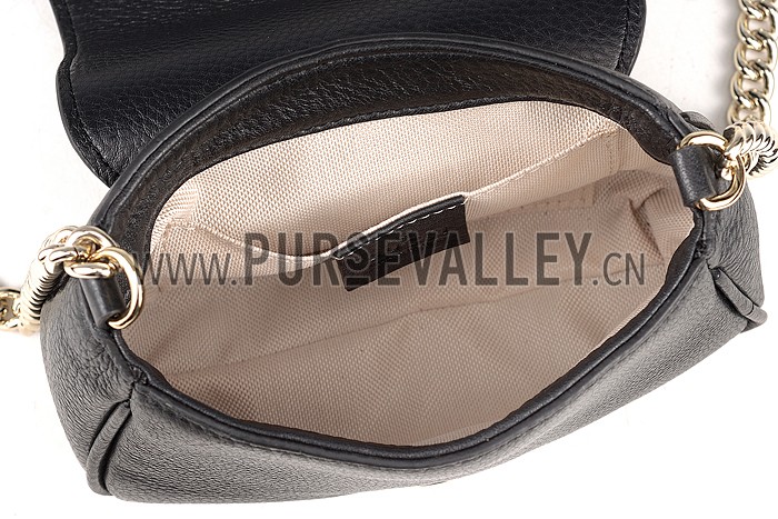 Gucci Soho Mini Shoulder Strap Bag Black