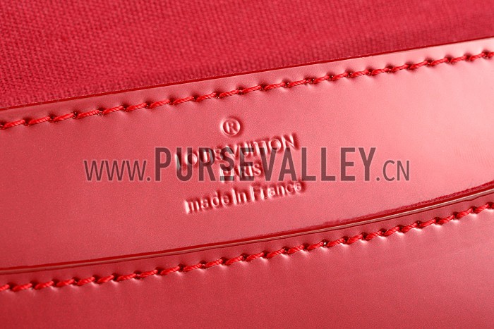 Louis Vuitton Chain Louise Patent Leather Red