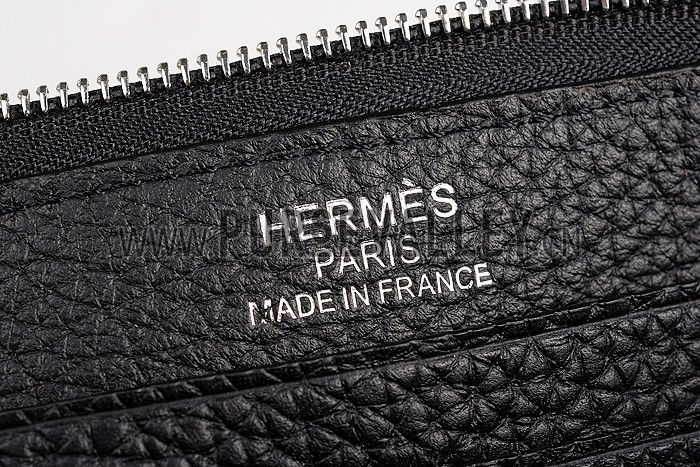 Hermes Evelyne Long Wallet Black 608017