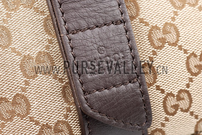 Gucci Monogram Canvas Messenger Bag