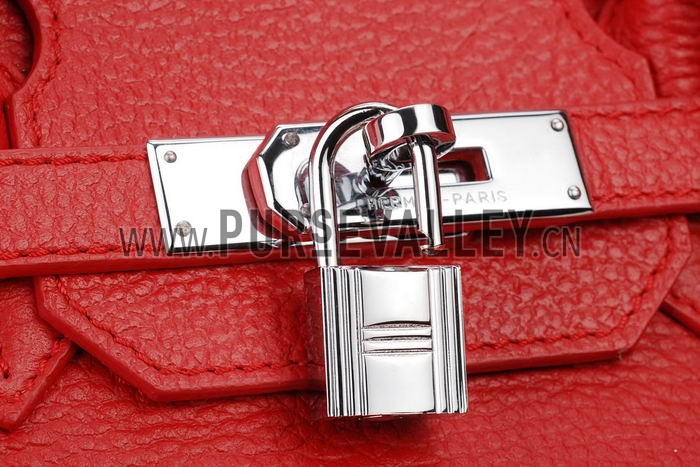 Hermes Medium Red Birkin Bag