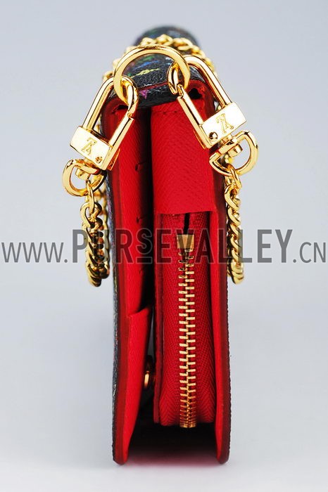 Louis Vuitton Insolite Pouchette Black Murakami With Pink