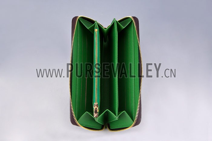 Louis Vuitton Zippy Long Wallet Yayoi Kusama Green