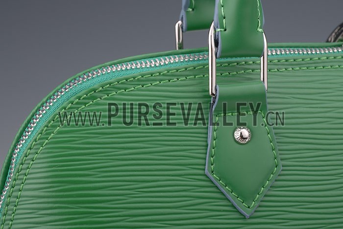 Louis Vuitton Alma MM Epi Leather Green