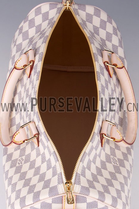 Louis Vuitton Damier Azur Speedy 35 with Shoulder Strap