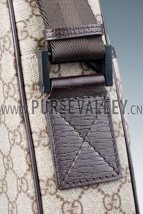 Gucci Canvas Overall Small Messenger Bag Beige