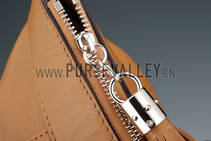 Gucci Soho Tote with Embossed Interlocking G Dark Tan