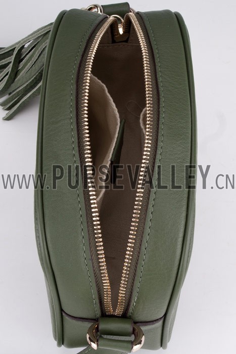 Gucci Soho Disco Shoulder Strap Bag Olive