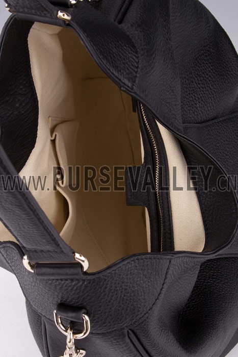 Gucci Emily Black Leather Hobo