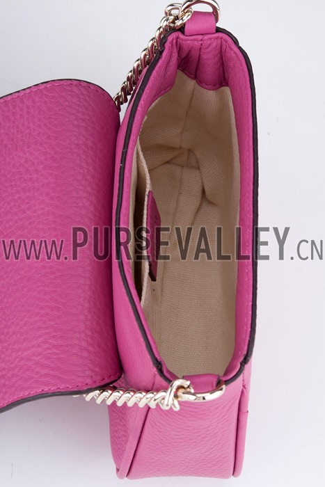 Gucci Soho Mini Shoulder Strap Bag Fuchsia