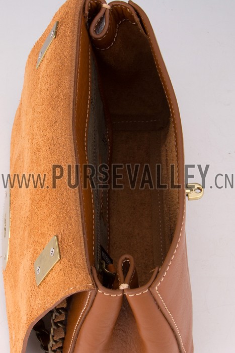 Mulberry Lily Cognac Leather Shoulder Bag