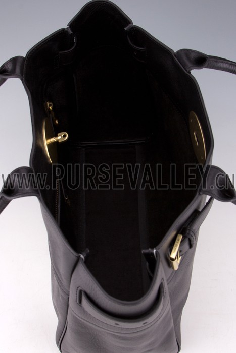Mulberry Bayswater Black Leather Tote