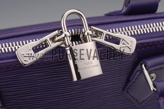 Louis Vuitton Alma MM Epi Leather Plum