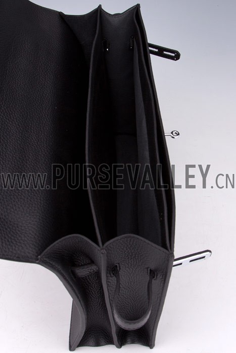 Hermes Kelly Briefcase Black
