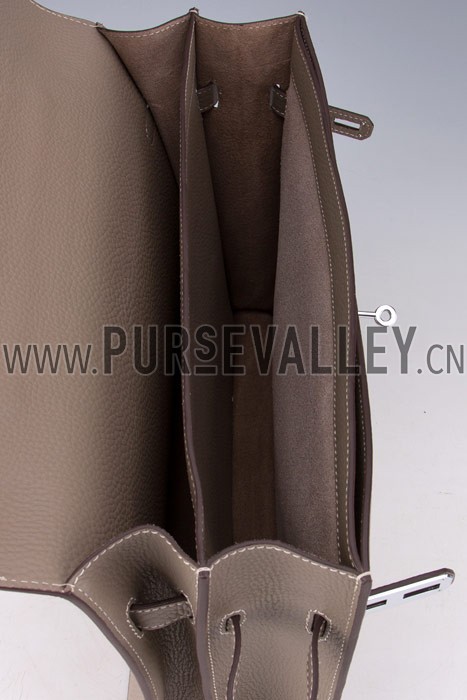 Hermes Kelly Briefcase Grey