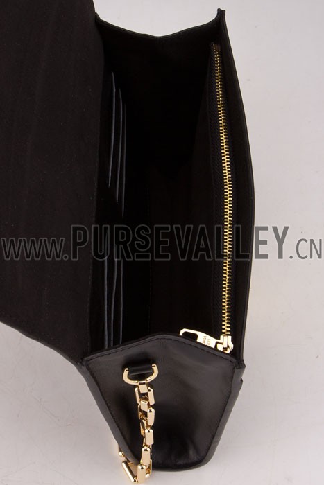 Louis Vuitton Chain Louise Clutch Black